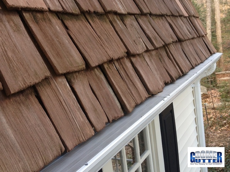 GutterDome - GD45 - Mansard Cedar Shake &amp; Logo